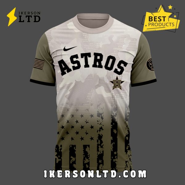 Houston Astros Armed Forces Day Hoodie 2025