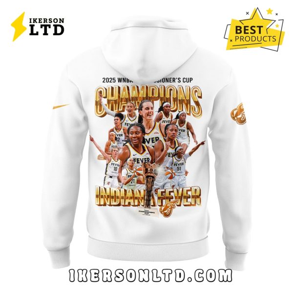 Indiana Fever 2025 WNBA Champions White Hoodie