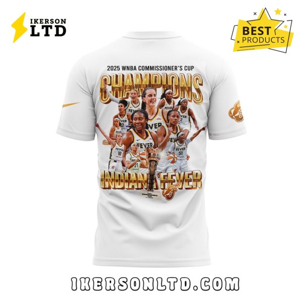 Indiana Fever 2025 WNBA Champions White Hoodie