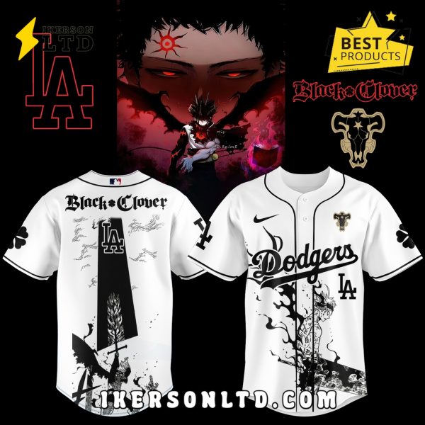 Los Angeles Dodgers x Black Clover Baseball Jersey