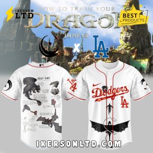Los Angeles Dodgers x How to Train Your Dragon Jersey