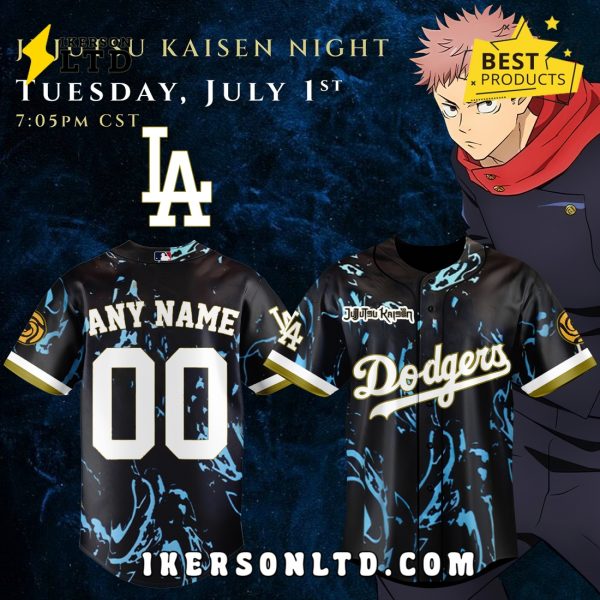 Los Angeles Dodgers x Jujutsu Kaisen Limited Jersey 2025