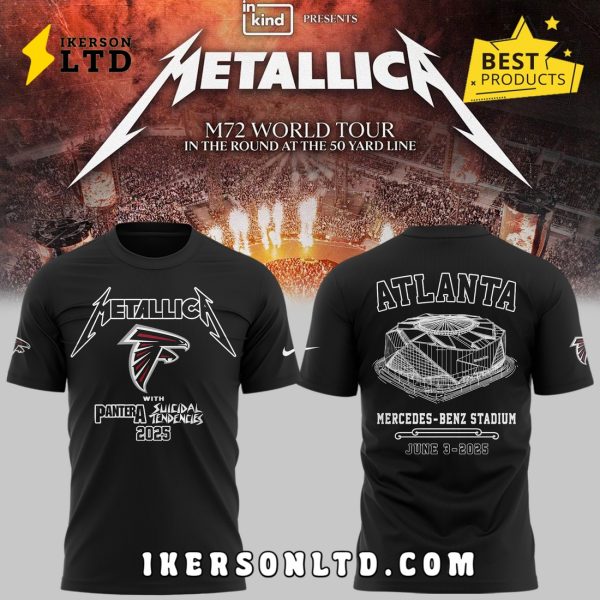 M72 World Tour x Atlanta Falcons Black Hoodie 2025
