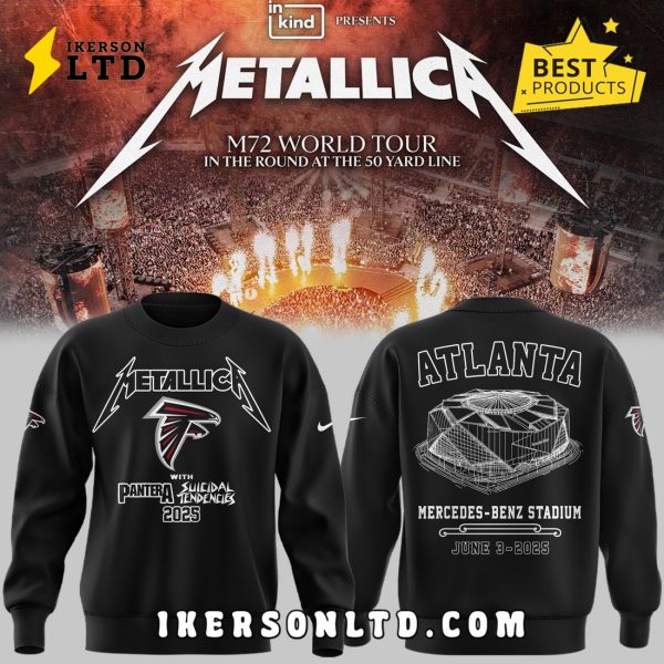 M72 World Tour x Atlanta Falcons Black Hoodie 2025