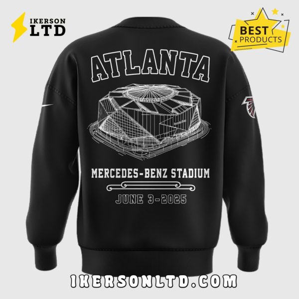 M72 World Tour x Atlanta Falcons Black Hoodie 2025