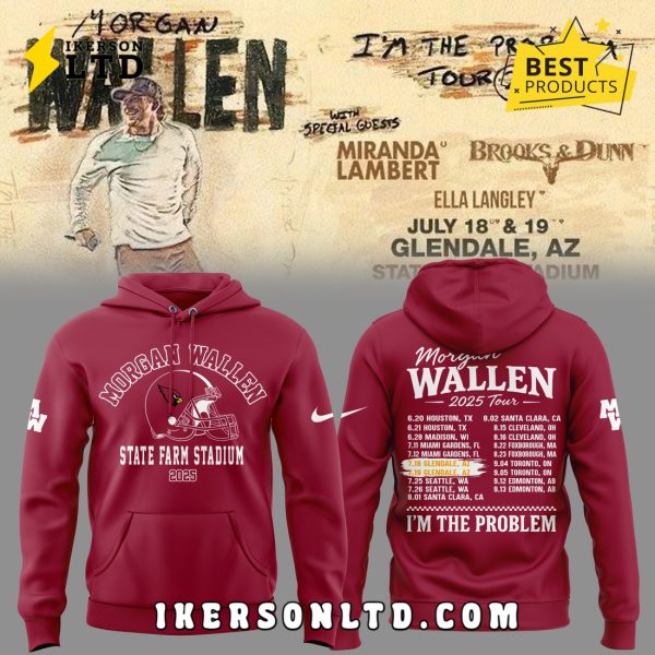 Morgan Wallen x Arizona Cardinals Limited Edition Hoodie