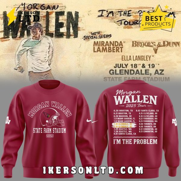 Morgan Wallen x Arizona Cardinals Limited Edition Hoodie