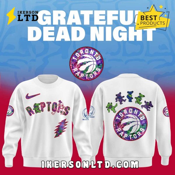 New Toronto Raptors Grateful Dead Night Hoodie