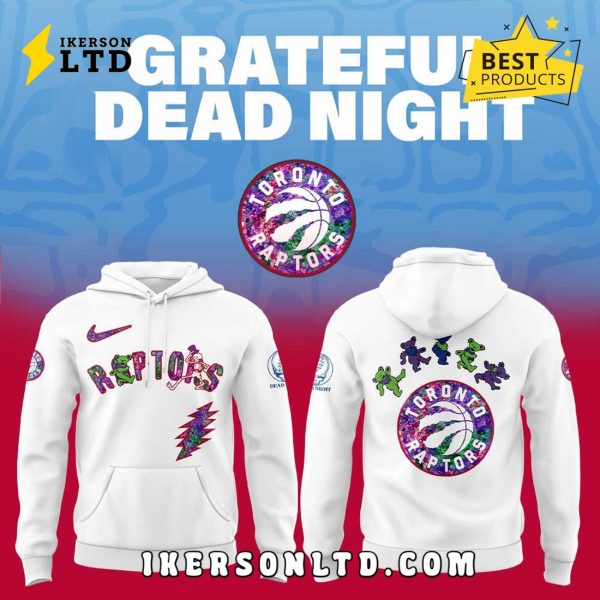 New Toronto Raptors Grateful Dead Night Hoodie