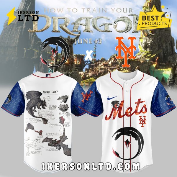 New York Mets How to Train Your Dragon Baseball Jersey