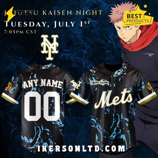 New York Mets x Jujutsu Kaisen Limited Baseball Jersey 2025