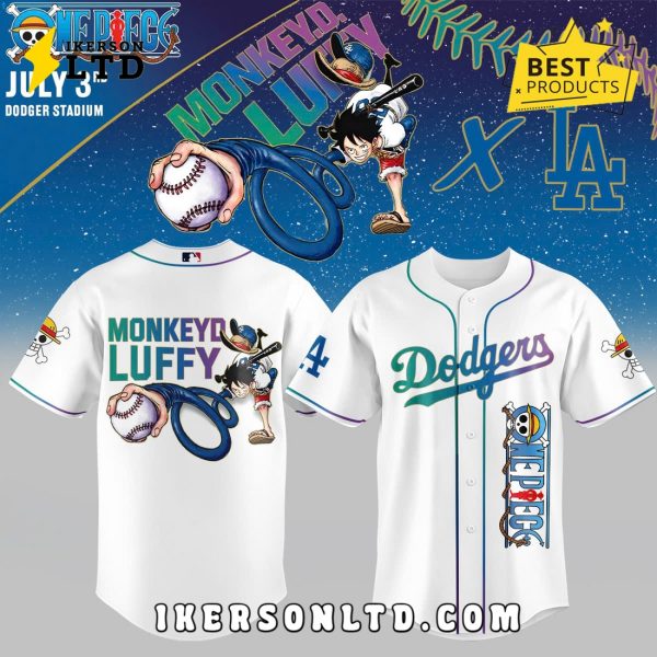 One Piece With The Los Angeles Dodgers Baseball Jersey