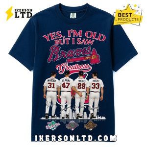 Atlanta Braves Greg Maddux, Tom Glavine, John Smoltz, Steve Avery T-Shirt Atlanta Braves Greg Maddux, Tom Glavine, John Smoltz, Steve Avery T-Shirt