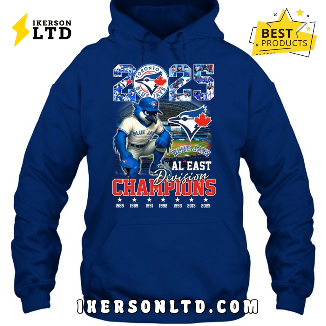 Blue Jays Al East Division Champions 2025 Tee Shirt Blue Jays Al East Division Champions 2025 Tee Shirt