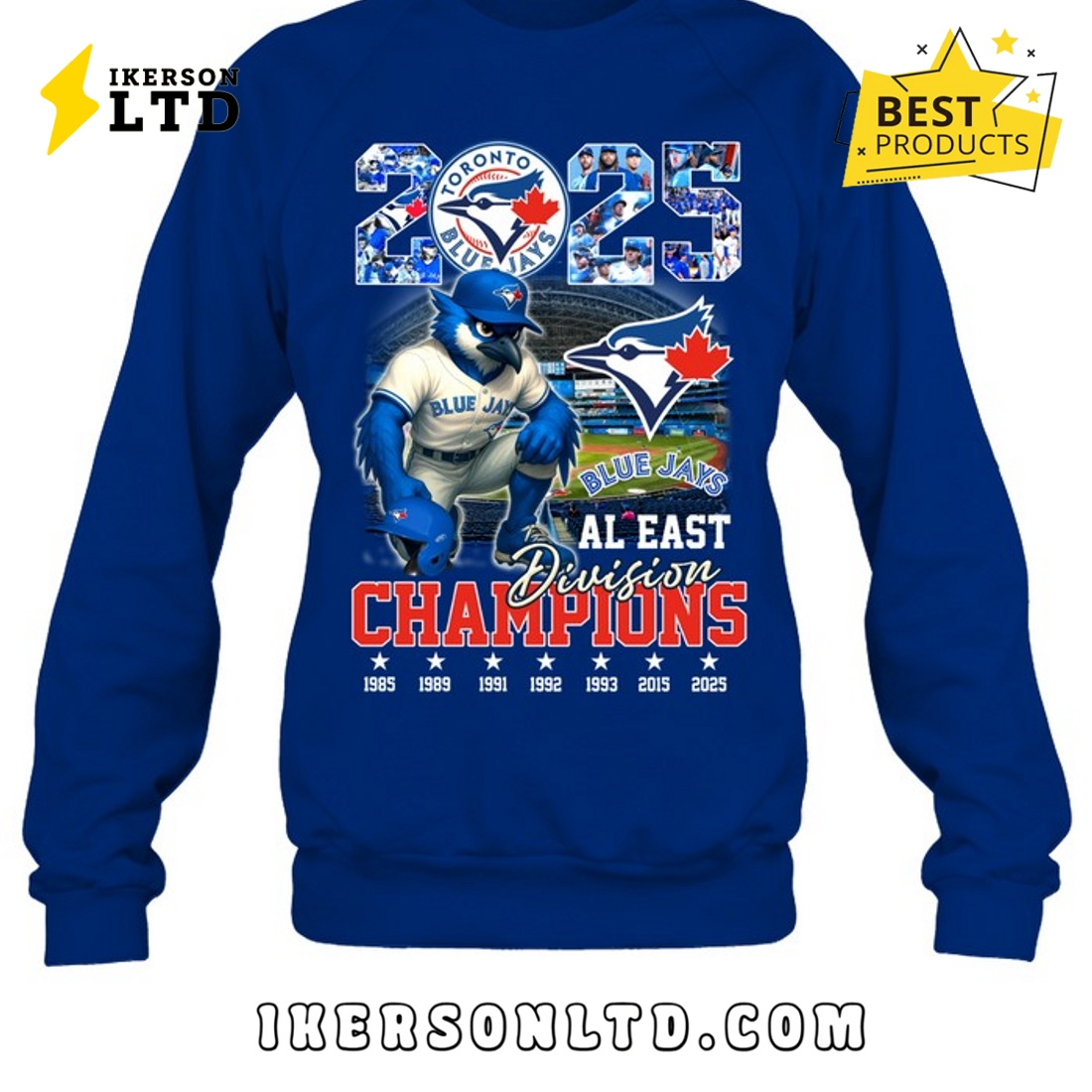 Blue Jays Al East Division Champions 2025 Tee Shirt Blue Jays Al East Division Champions 2025 Tee Shirt