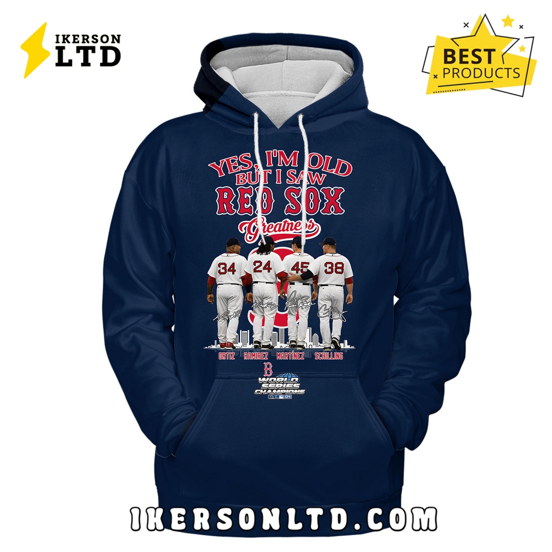 Boston Red Sox David Ortiz Manny Ramirez Pedro Martínez Curt Schilling T-Shirt Boston Red Sox David Ortiz Manny Ramirez Pedro Martínez Curt Schilling T-Shirt