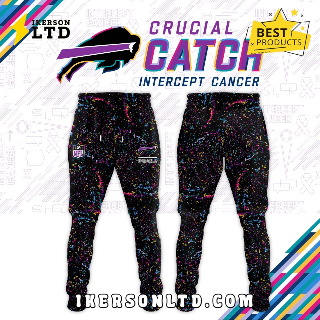 Buffalo Bills Crucial Catch 2025 Limited Hoodie, Long Pants Buffalo Bills Crucial Catch 2025 Limited Hoodie, Long Pants