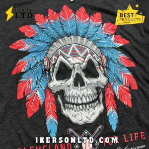 Cleveland Baseball For Life Skull Unisex T-Shirt Cleveland Baseball For Life Skull Unisex T-Shirt