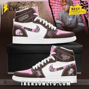 Cleveland Browns x MGK Limited Editions Air Jordan 1 Sneaker Cleveland Browns x MGK Limited Editions Air Jordan 1 Sneaker
