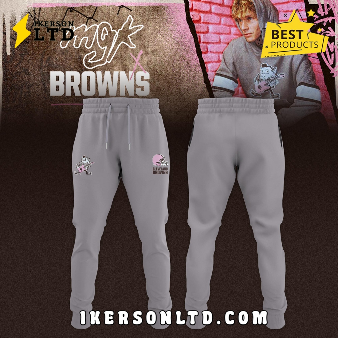 Cleveland Browns x MGK Special Editions Hoodie, Long Pants Cleveland Browns x MGK Special Editions Hoodie, Long Pants