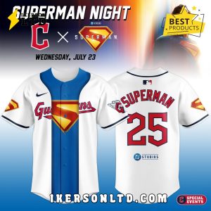 Cleveland Guardians x Superman Night Game 2025 Jersey Cleveland Guardians x Superman Night Game 2025 Jersey