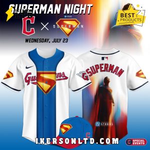 Cleveland Guardians x Superman Night Game Limited Jersey Cleveland Guardians x Superman Night Game Limited Jersey