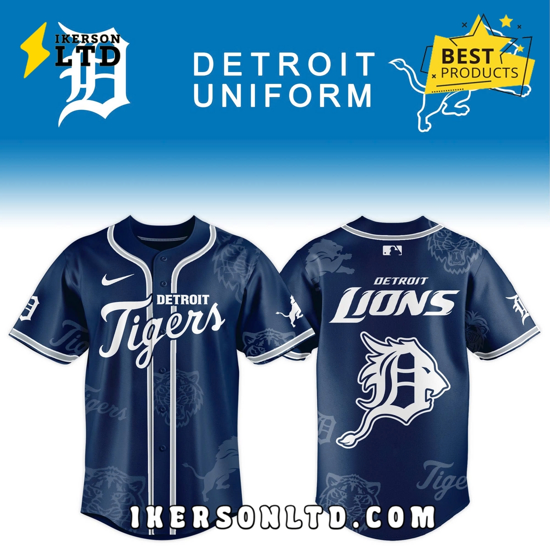 Detroit Tigers x Detroit Lion Limited Edition Jersey 2025 Detroit Tigers x Detroit Lion Limited Edition Jersey 2025