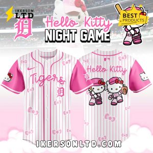Detroit Tigers x Hello Kitty Night 2025 Limited Edition Jersey Detroit Tigers x Hello Kitty Night 2025 Limited Edition Jersey