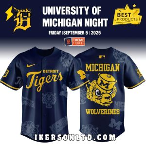 Detroit Tigers x Michigan Wolverines Night Game Limited Jersey