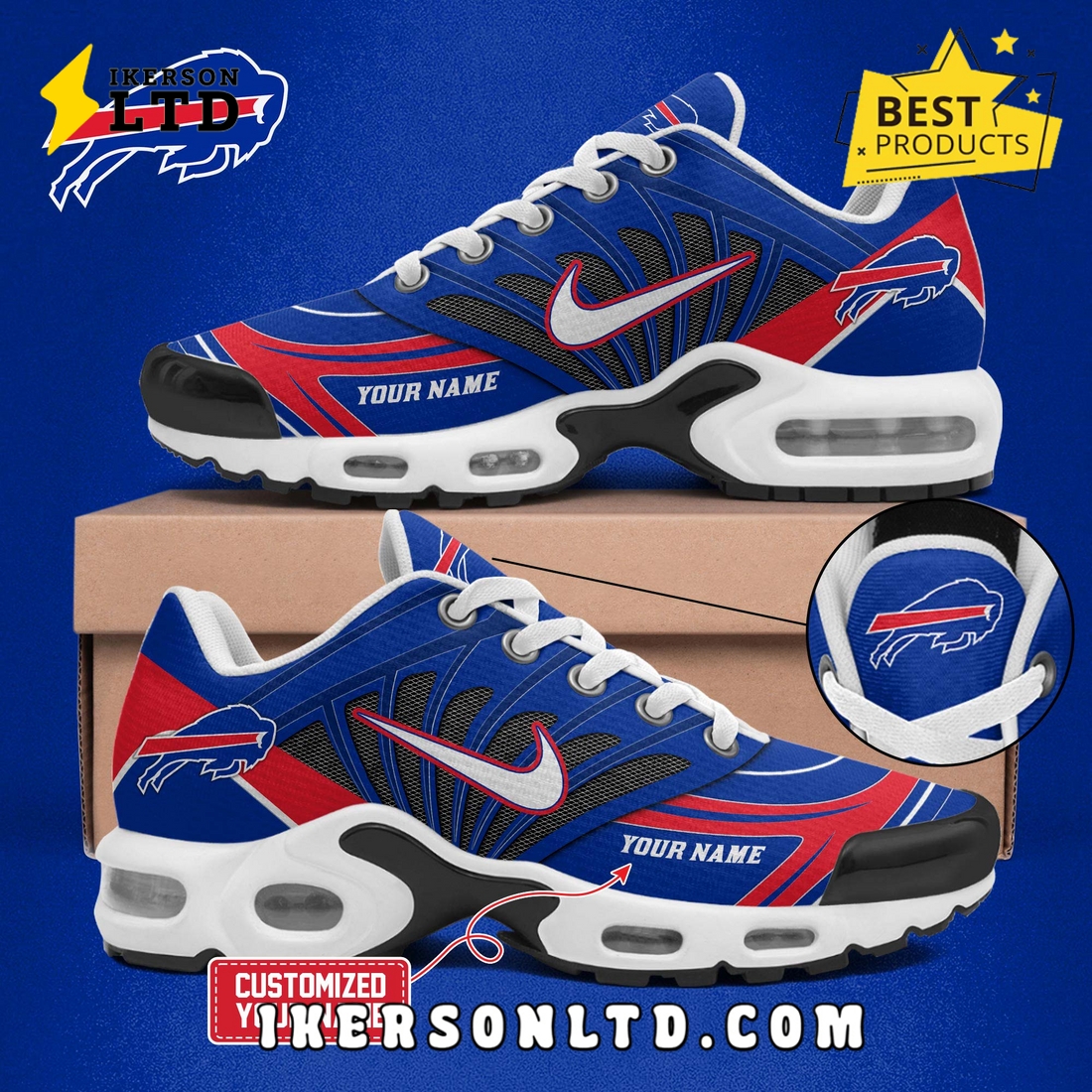 Limited Edition Buffalo Bills 2025 Air Max Plus Shoes Limited Edition Buffalo Bills 2025 Air Max Plus Shoes