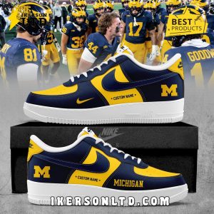 Michigan Wolverines Limited Edition Air Force 1 Sneakers Michigan Wolverines Limited Edition Air Force 1 Sneakers