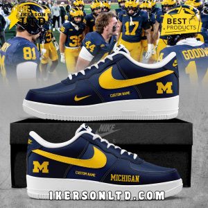 Michigan Wolverines Special Edition Air Force 1 Sneakers Michigan Wolverines Special Edition Air Force 1 Sneakers