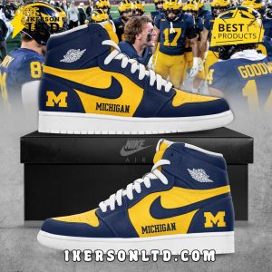 Michigan Wolverines Special Edition Air Jordan 1 Sneakers Michigan Wolverines Special Edition Air Jordan 1 Sneakers