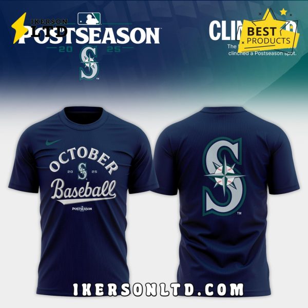New Seattle Mariners 2025 MLB Postseason Hoodie