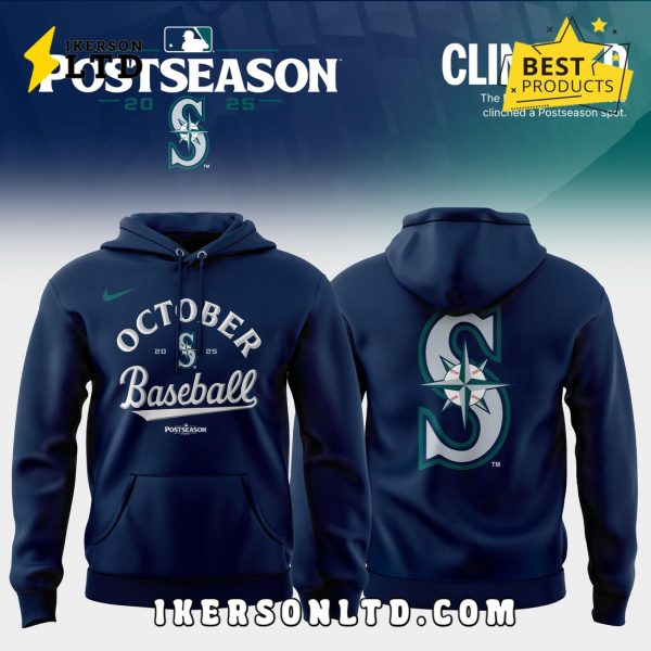 New Seattle Mariners 2025 MLB Postseason Hoodie