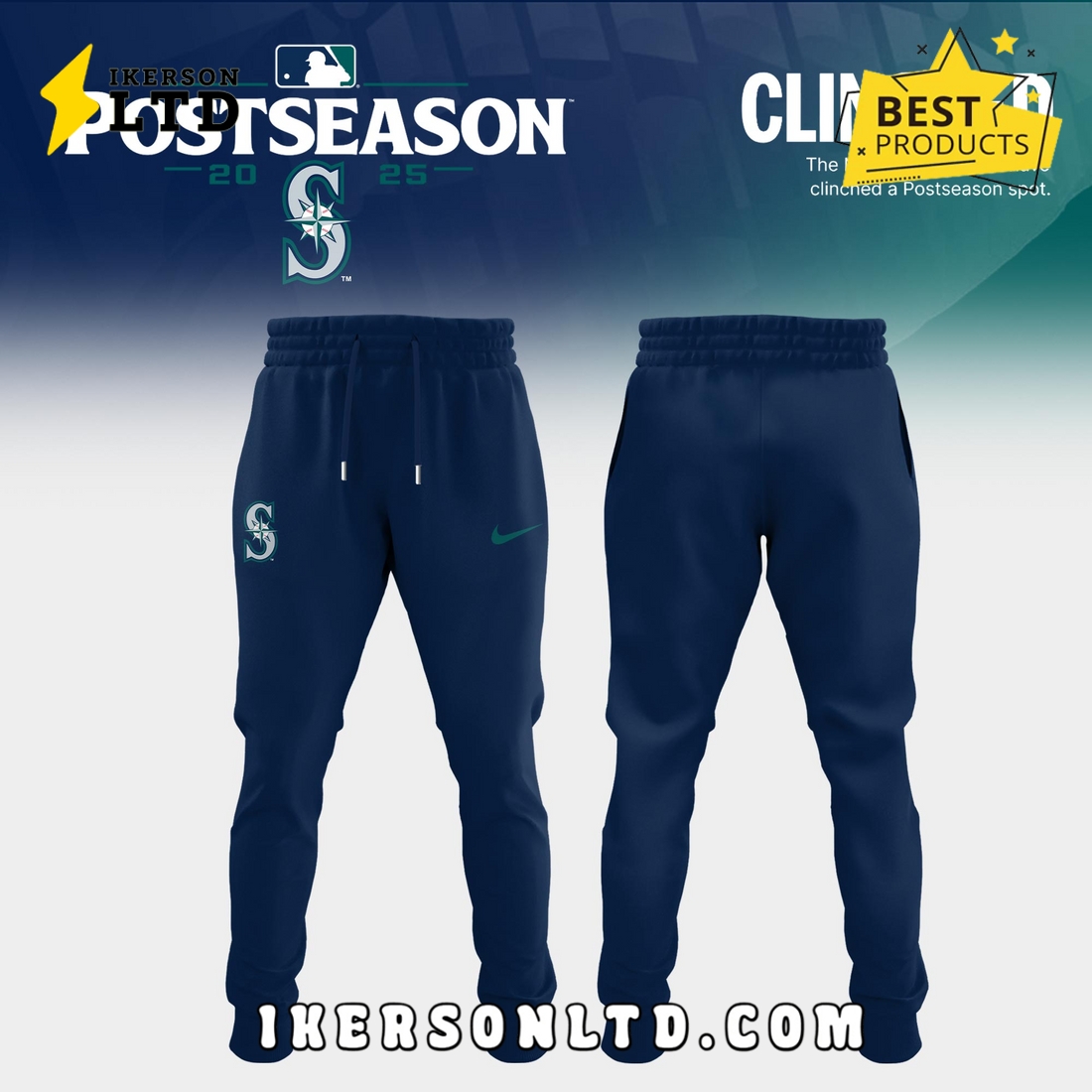 New Seattle Mariners 2025 MLB Postseason Hoodie, Long Pants New Seattle Mariners 2025 MLB Postseason Hoodie, Long Pants