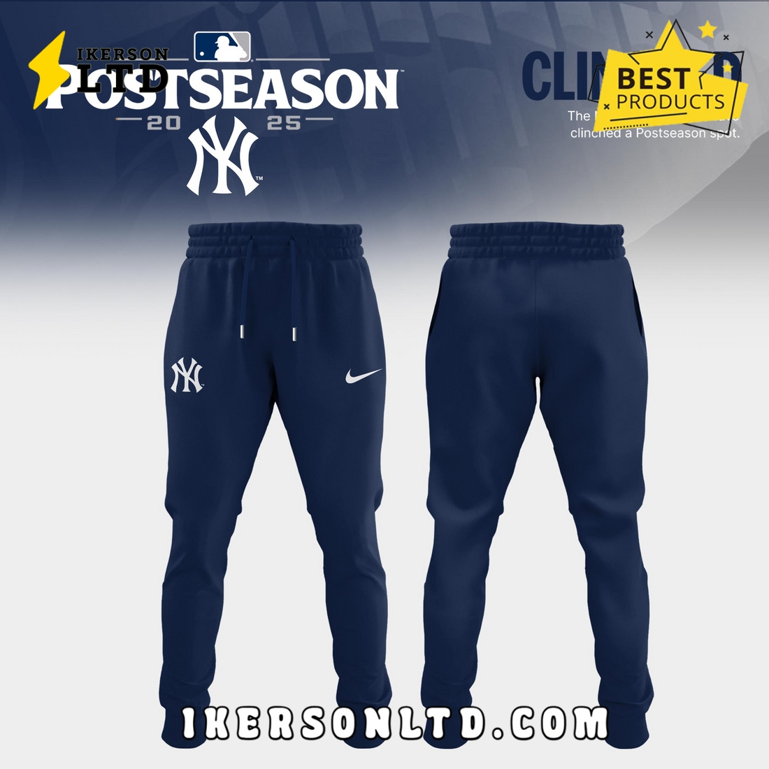 New York Yankees 2025 MLB Postseason Limited Hoodie, Long Pants New York Yankees 2025 MLB Postseason Limited Hoodie, Long Pants