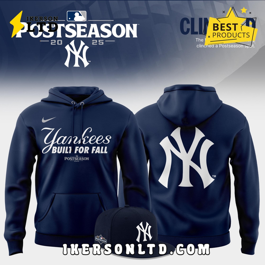 New York Yankees 2025 MLB Postseason Special Hoodie, Long Pants New York Yankees 2025 MLB Postseason Special Hoodie, Long Pants