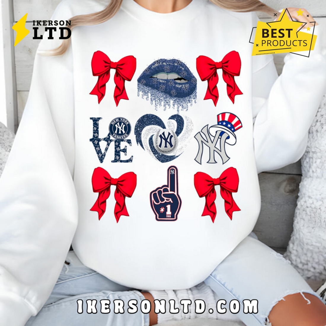 New York Yankees Coquette Tee Shirt New York Yankees Coquette Tee Shirt