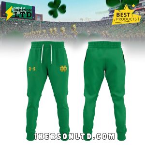 Notre Dame Fighting Irish Green Series Hoodie, Long Pants Notre Dame Fighting Irish Green Series Hoodie, Long Pants