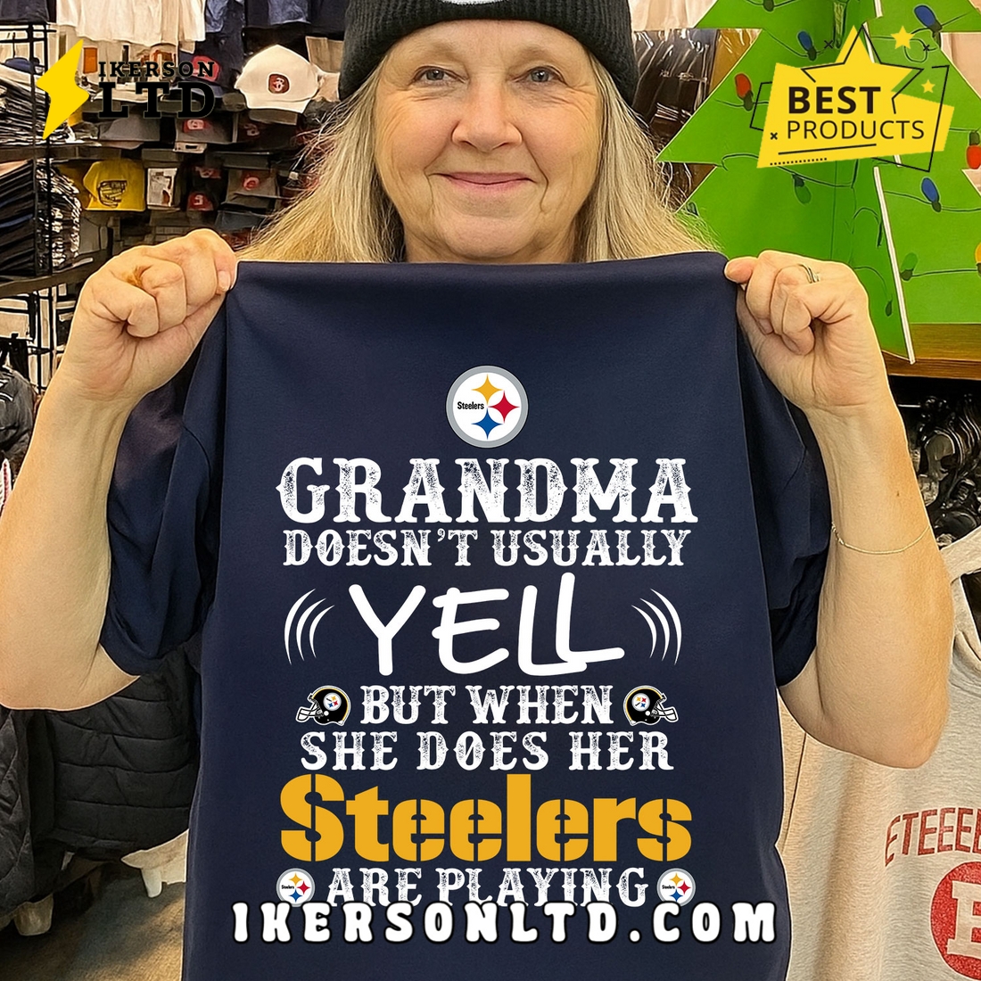 Pittsburgh Steelers Grandma Doesn’t Usaually Yell T-Shirt Pittsburgh Steelers Grandma Doesn’t Usaually Yell T-Shirt