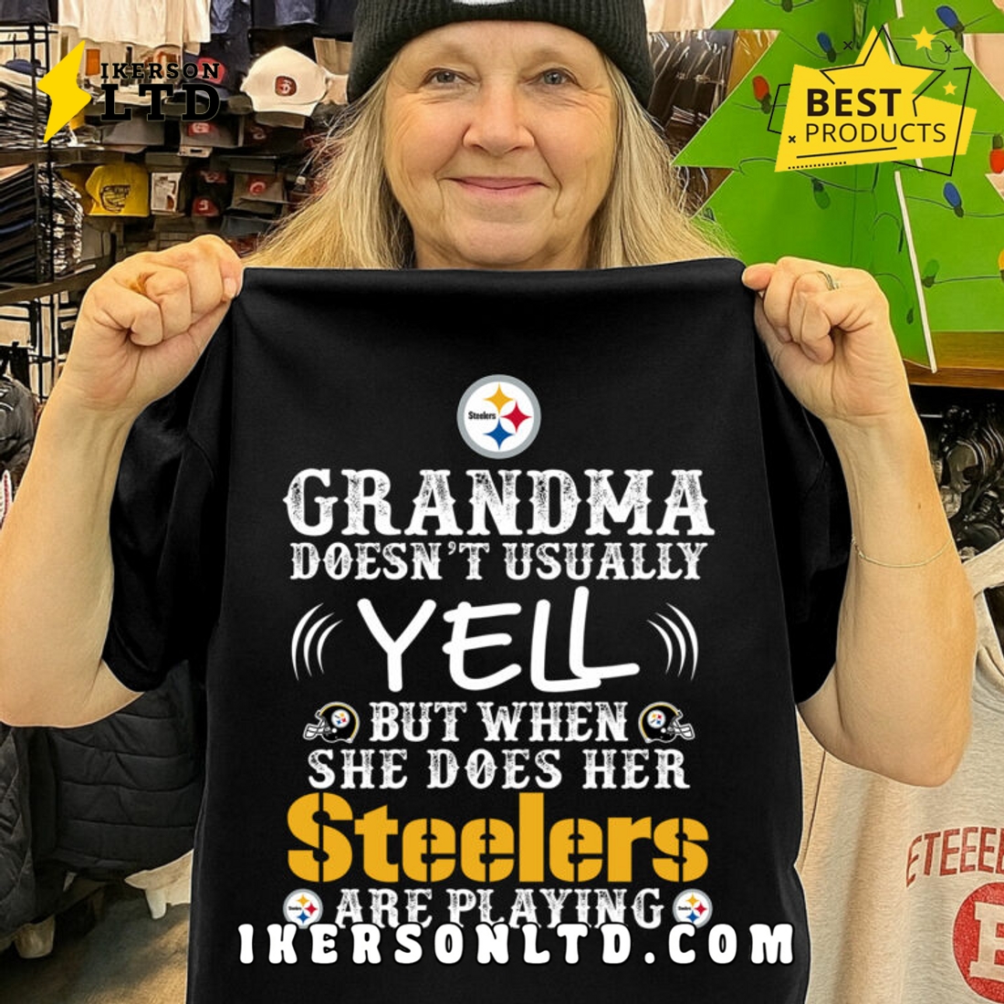 Pittsburgh Steelers Grandma Doesn’t Usaually Yell Tee Shirt Pittsburgh Steelers Grandma Doesn’t Usaually Yell Tee Shirt