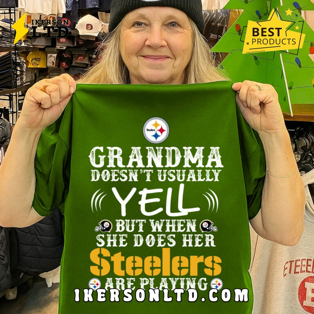 Pittsburgh Steelers Grandma Doesn’t Usaually Yell Tee Shirt Pittsburgh Steelers Grandma Doesn’t Usaually Yell Tee Shirt