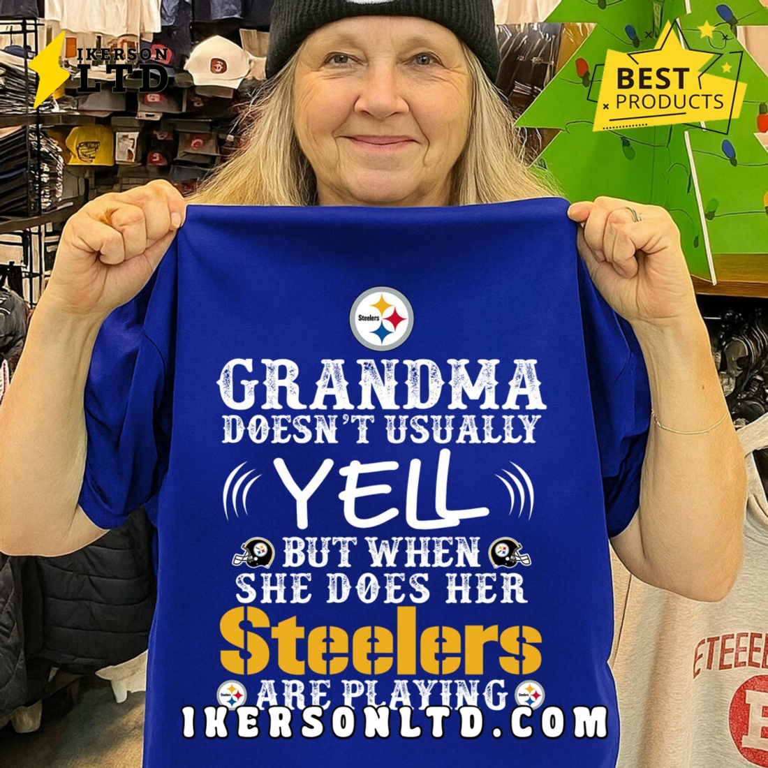 Pittsburgh Steelers Grandma Doesn’t Usaually Yell Tee Shirt Pittsburgh Steelers Grandma Doesn’t Usaually Yell Tee Shirt