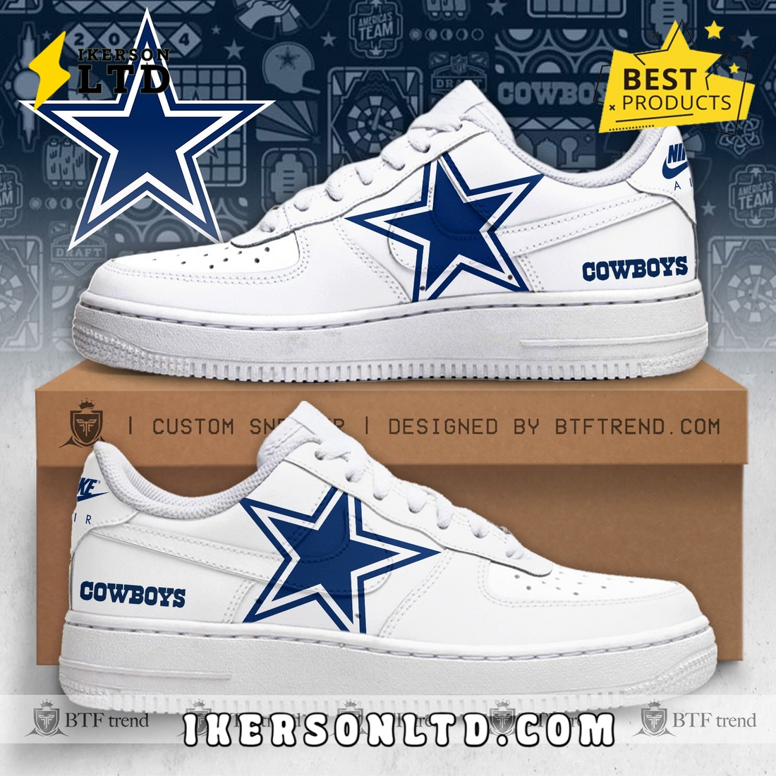 Special Edition Dallas Cowboys 2025 Air Force 1 Shoes Special Edition Dallas Cowboys 2025 Air Force 1 Shoes