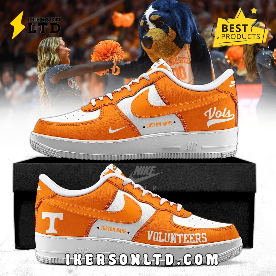 Tennessee Volunteers Special Edition Air Force 1 Sneakers Tennessee Volunteers Special Edition Air Force 1 Sneakers