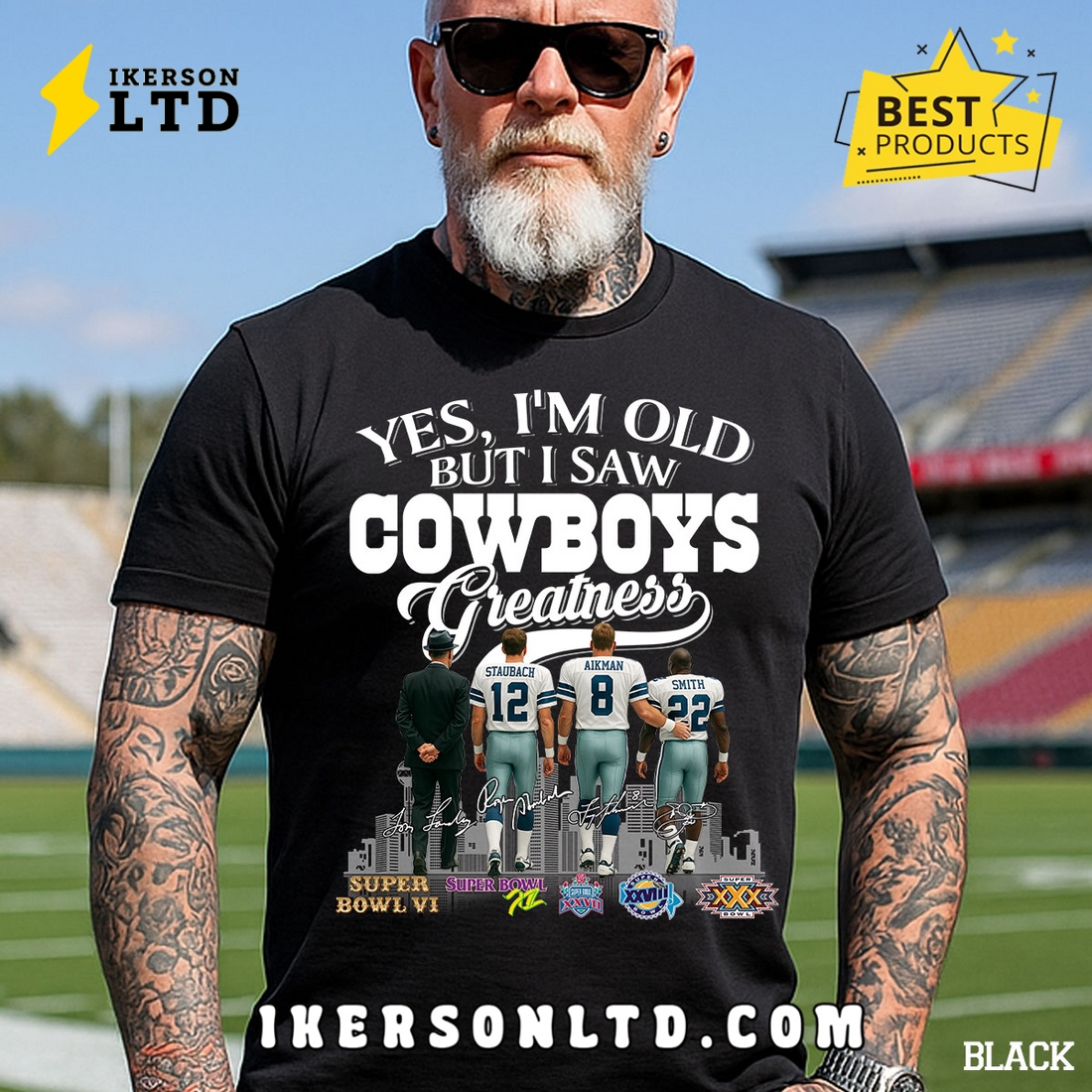 Yes, I’m Old But I Saw Dallas Cowboys Greatness Legends T-Shirt Yes, I’m Old But I Saw Dallas Cowboys Greatness Legends T-Shirt