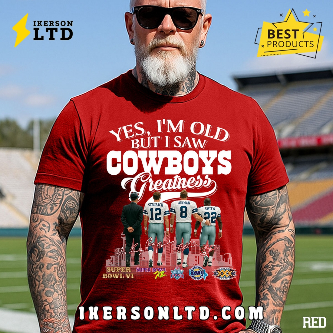 Yes, I’m Old But I Saw Dallas Cowboys Greatness Legends T-Shirt Yes, I’m Old But I Saw Dallas Cowboys Greatness Legends T-Shirt