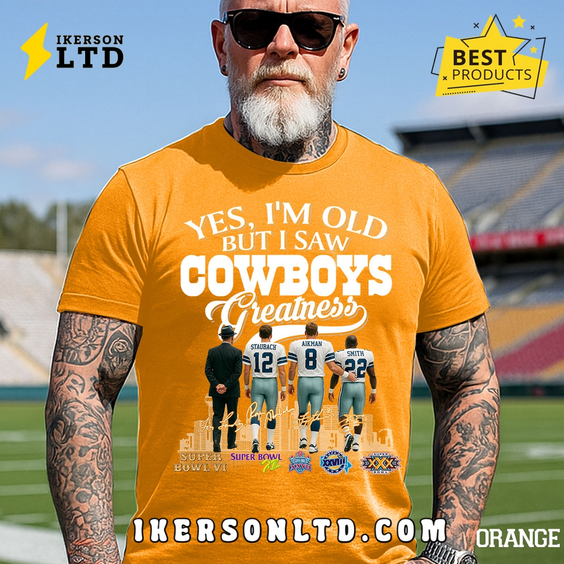 Yes, I’m Old But I Saw Dallas Cowboys Greatness Legends T-Shirt Yes, I’m Old But I Saw Dallas Cowboys Greatness Legends T-Shirt