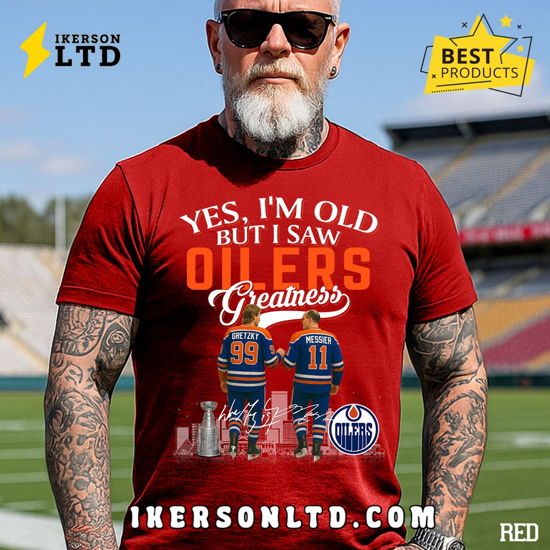 Yes, I’m Old But I Saw Edmonton Oilers Greatness Legends T-Shirt Yes, I’m Old But I Saw Edmonton Oilers Greatness Legends T-Shirt